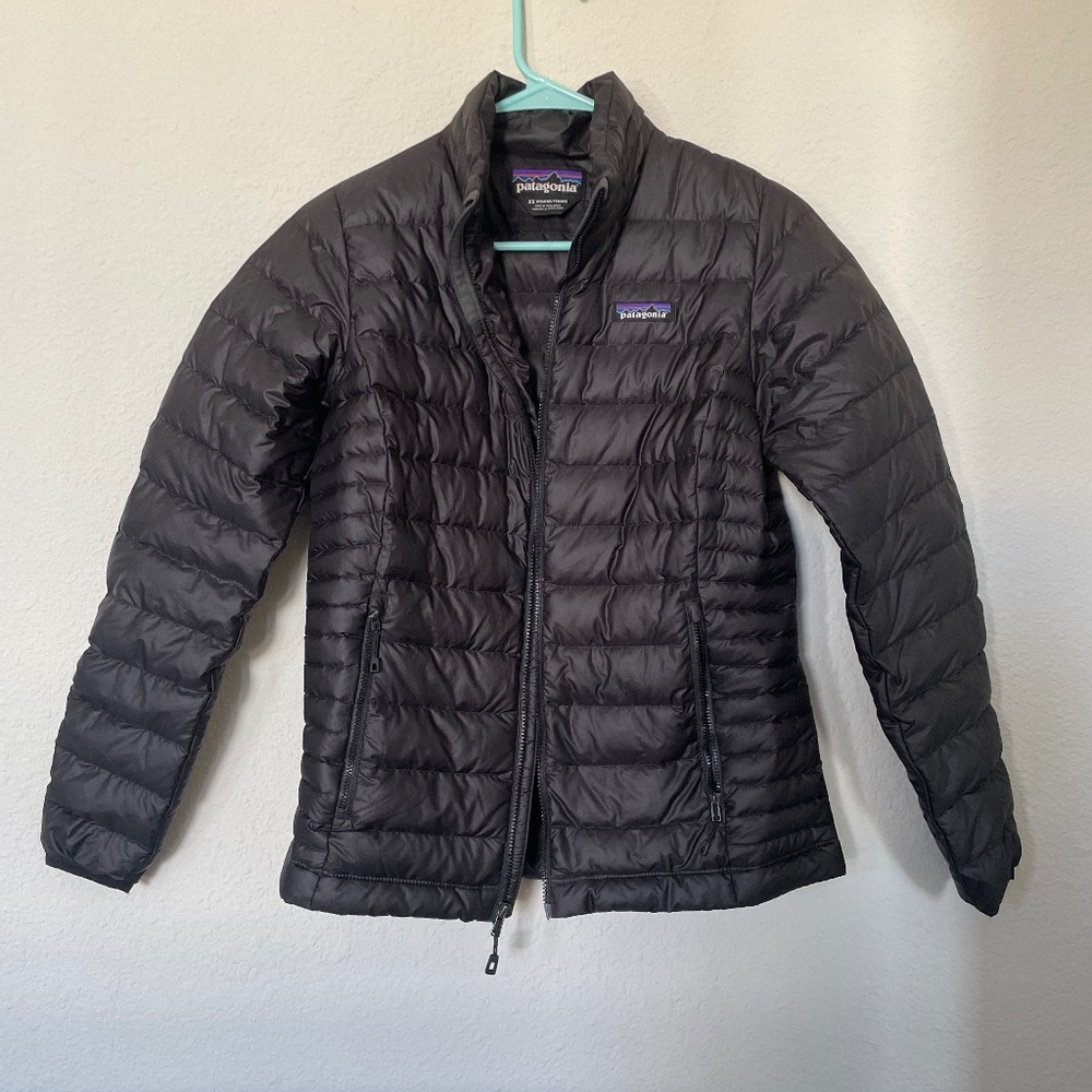 Patagonia black down sweater jacket size XS women’s
